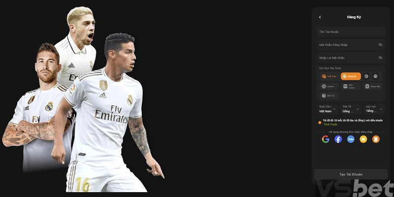 Hướng dẫn đăng ký tài khoản VSbet Hướng dẫn đăng ký tài khoản VSbet